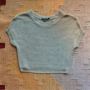 Silver Vince summer crop sweater